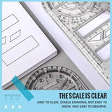 14 in 1 Geometric Ruler (Set of 3)