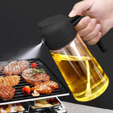 Oil sprayer bottle for cooking, oil dispenser for kitchen, oil dispenser 500ml glass, oil bottle for kitchen