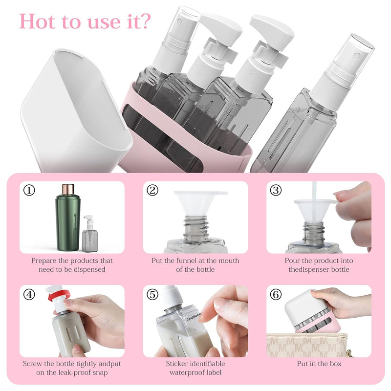 4 in 1 Travel Bottle Set