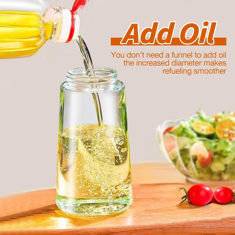 Fine mist food grade oil sprayer, leakproof oil dispenser bottle 500ml, healthy cooking oil spray bottle