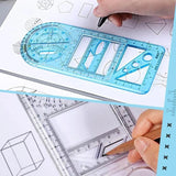 14 in 1 Geometric Ruler (Set of 3)