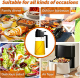 Oil spray glass bottle, oil spray glass bottle for cooking, cooking oil spray glass bottle for kitchen.