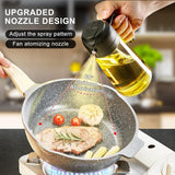 Glass oil spray bottle refillable, 500ml glass oil mister bottle, non-aerosol olive oil sprayer